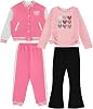 Girls Activewear Set Stylish, Comfortable Bomber jacket Pack of 4 with Jackets and Pants