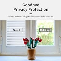 Vista 7 de DERZGAO Película de privacidad para ventana con herramientas de instalación, patrón de persianas, adherencia estática, anti UV, control de calor