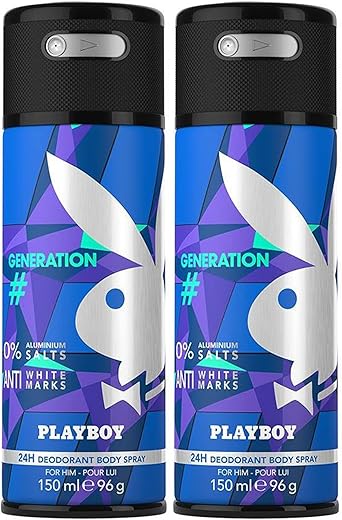 Playboy Generation Man Deodorant Spray 150ml (Pack of 2)