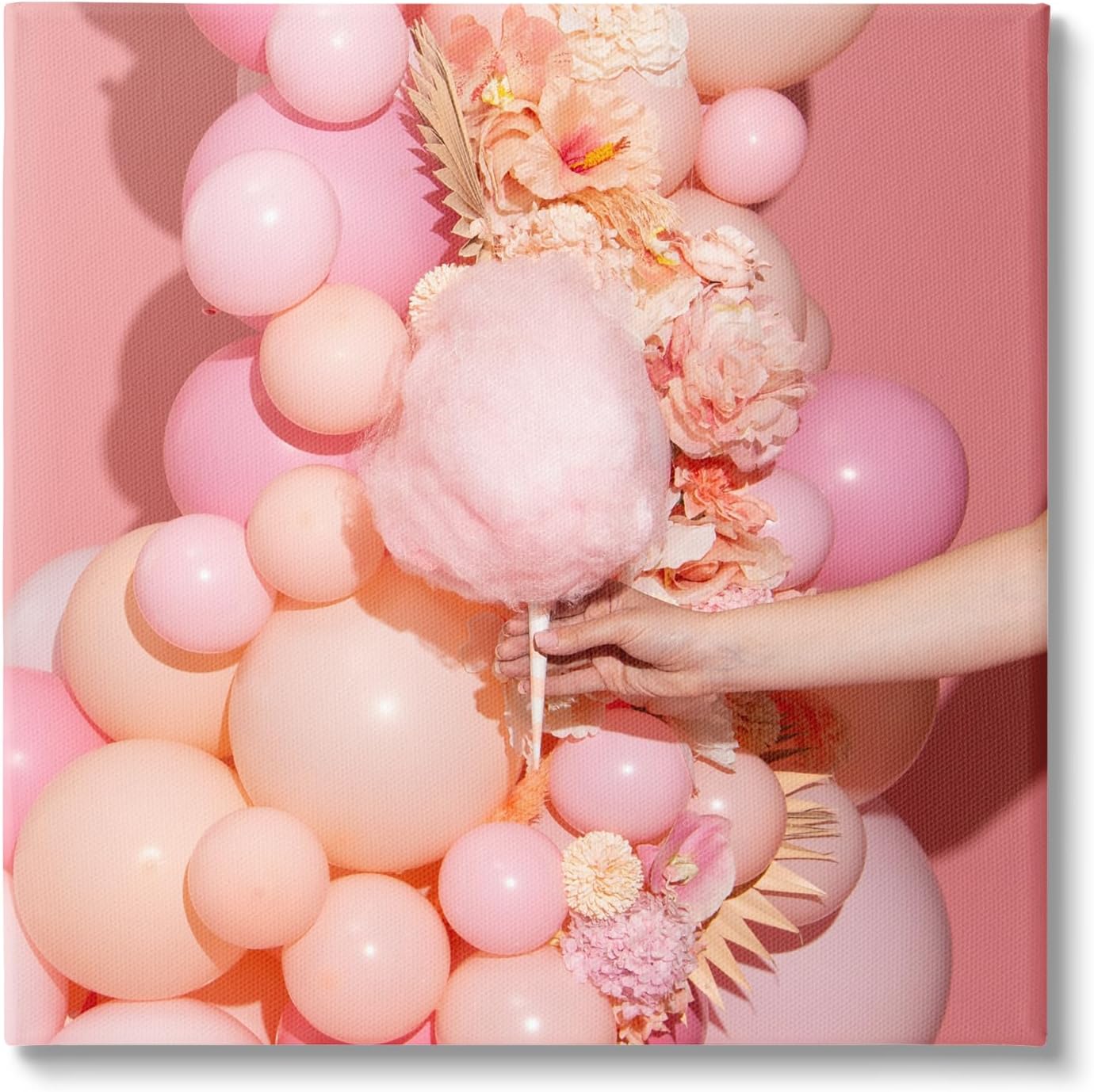 Stupell Industries Cotton Candy & Balloons Canvas Wall Art by LISH Creative