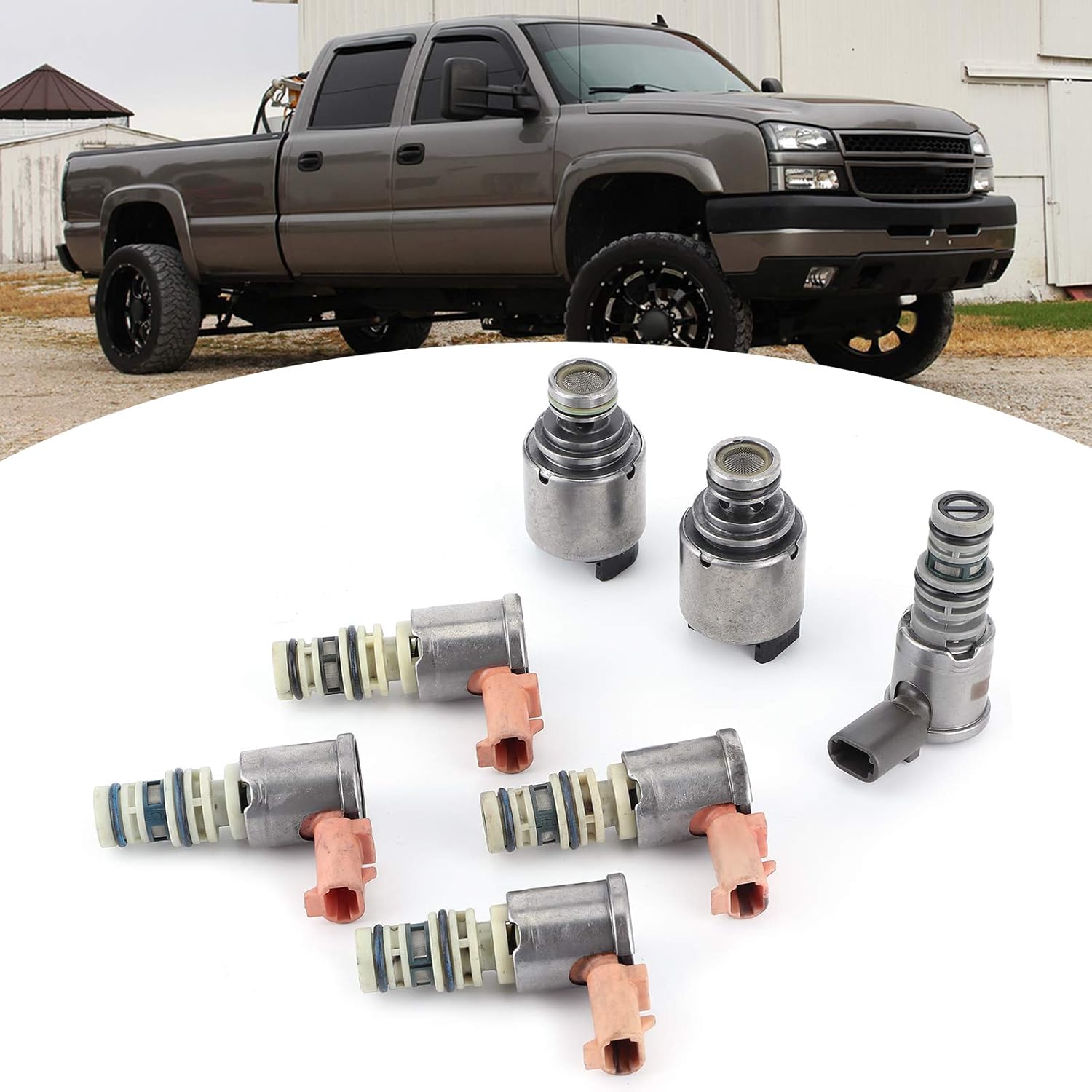 8683167 29533074 29533075 29536833 Transmission Solenoid, 7pcs Shift Solenoid Kit Transmission for GM 1999‑2005
