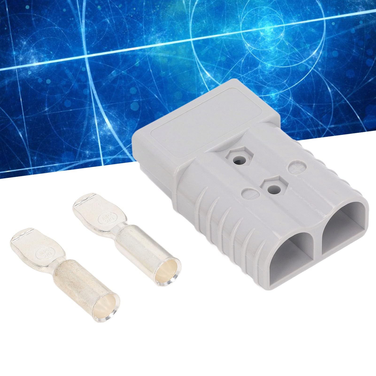 Spina connettore rapido batteria, connettore alimentazione batteria 350A 600V, terminali in rame placcato argento ad alta conduttività, alloggiamento PC ignifugo, per carrello