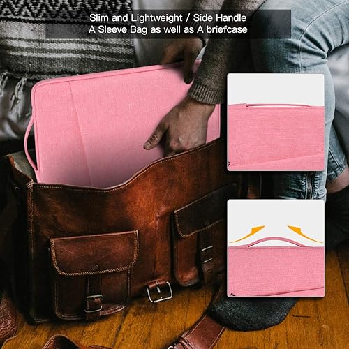 Miniatura 6 de Funda impermeable para laptop de 15.6 pulgadas para mujer, para Lenovo ideaPad 3iideaPad 1, ASUS VivoBook Go, Dell Inspiron, color rosa