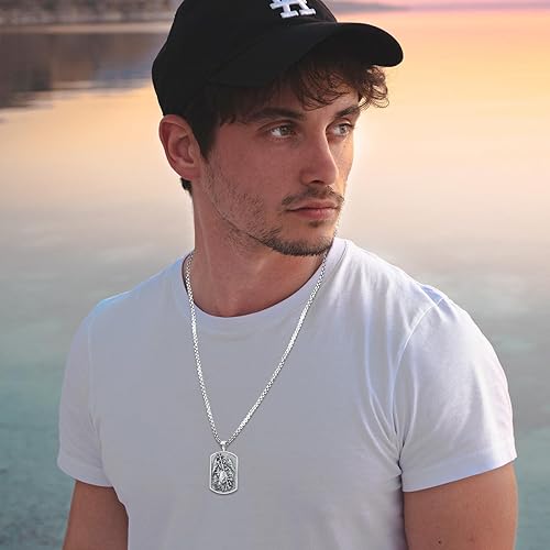 Miniatura 6 de Eusense San MiguelSan CristóbalSan BenitoSan JudaMedalla Milagrosa Virgen MaríaCrucifijo de JesúsSan JoséSan Antonio Collar con colgante para