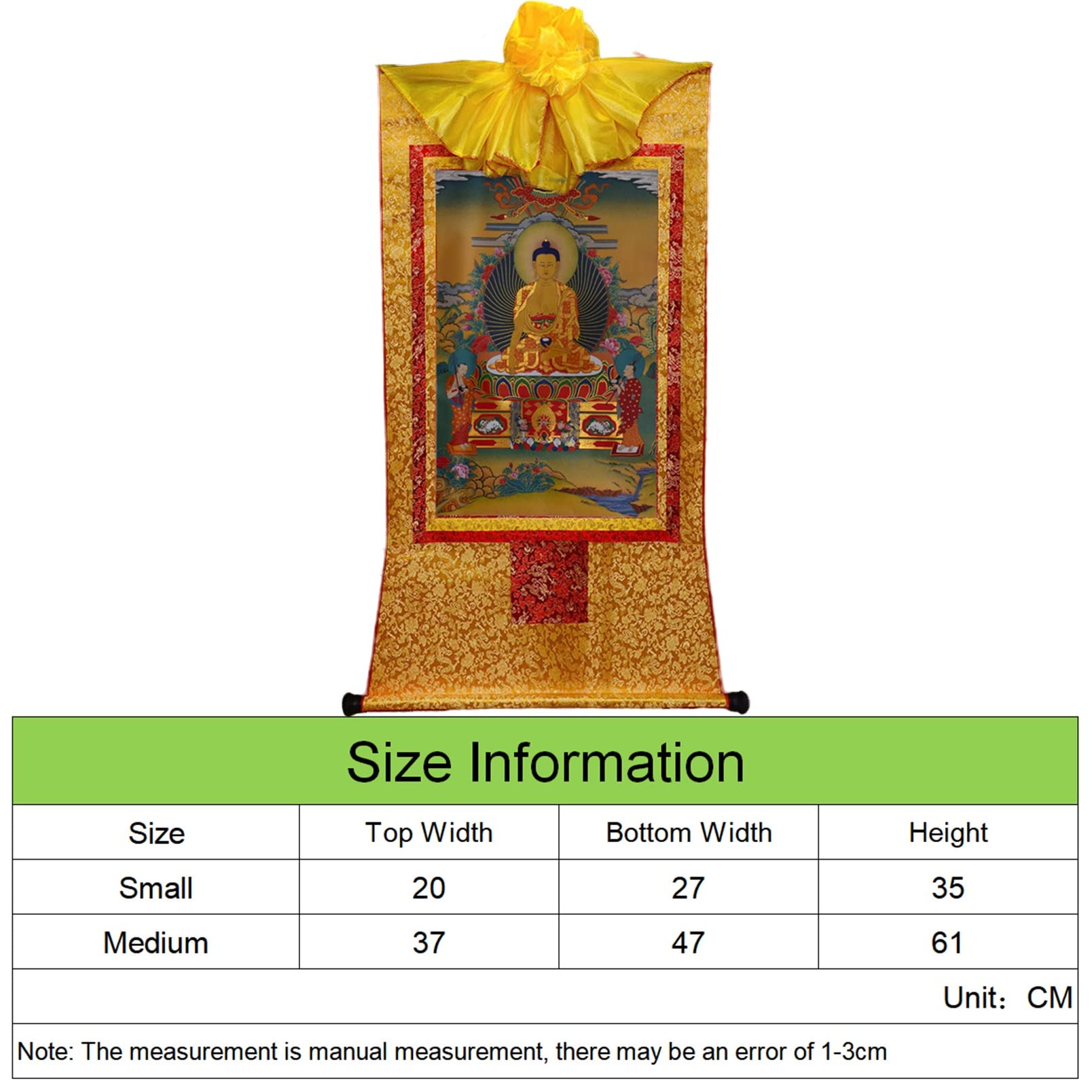 Amazon.co.jp: チベット仏教のタンカ、仏陀の壁アート、 仏壇禅瞑想用