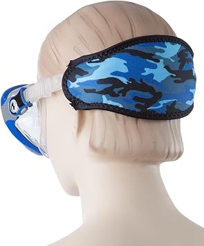 Innovative Scuba Concepts Scuba Diving Mask Strap Wrapper Blue Camouflage