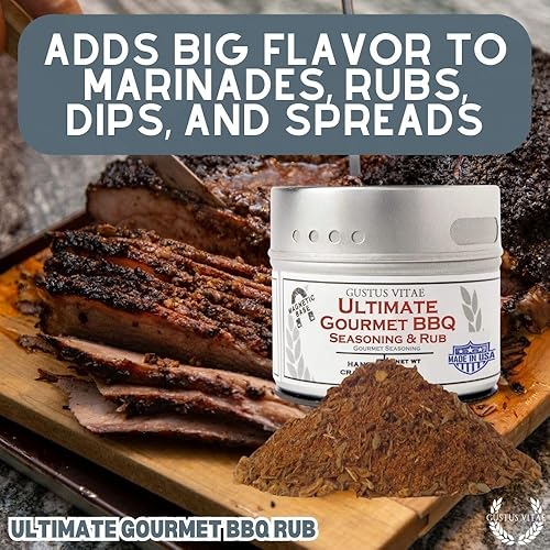 Miniatura 2 de Gustus Vitae - Ultimate Gourmet BBQ Rub - Sin OMG - Lata magnética - Condimento gourmet - Hecho en pequeños lotes