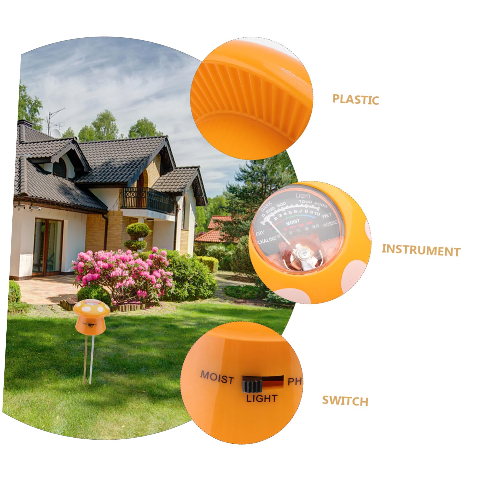 Hemobllo 2 Pezzi Tester Umidità Del Strumento per Misurare Ph Umidità e Batterie per Giardinaggio e Piante in Facile da Usare e Affidabile