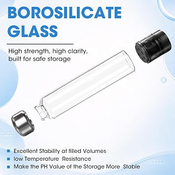 3ml Pen Cartridge for Peptide Pen, 3ml Cartridges Empty Glass with 11mm Long Stopper, Compatible with Reusable Injection Pens V1 & V2, Individually Sealed and Wrapped, 10 Pack