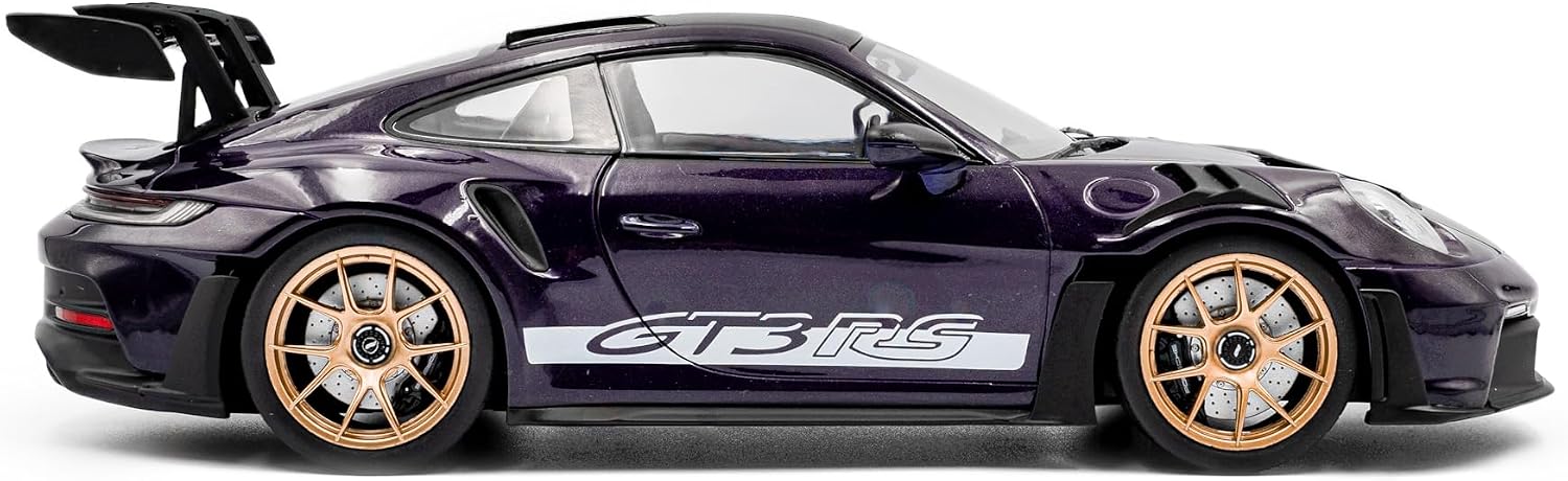 Solido 1:18 Scale Porsche 911 GT3 RS Weissach Package Viola Purple Metallic 2024 Diecast Model Car S1812103