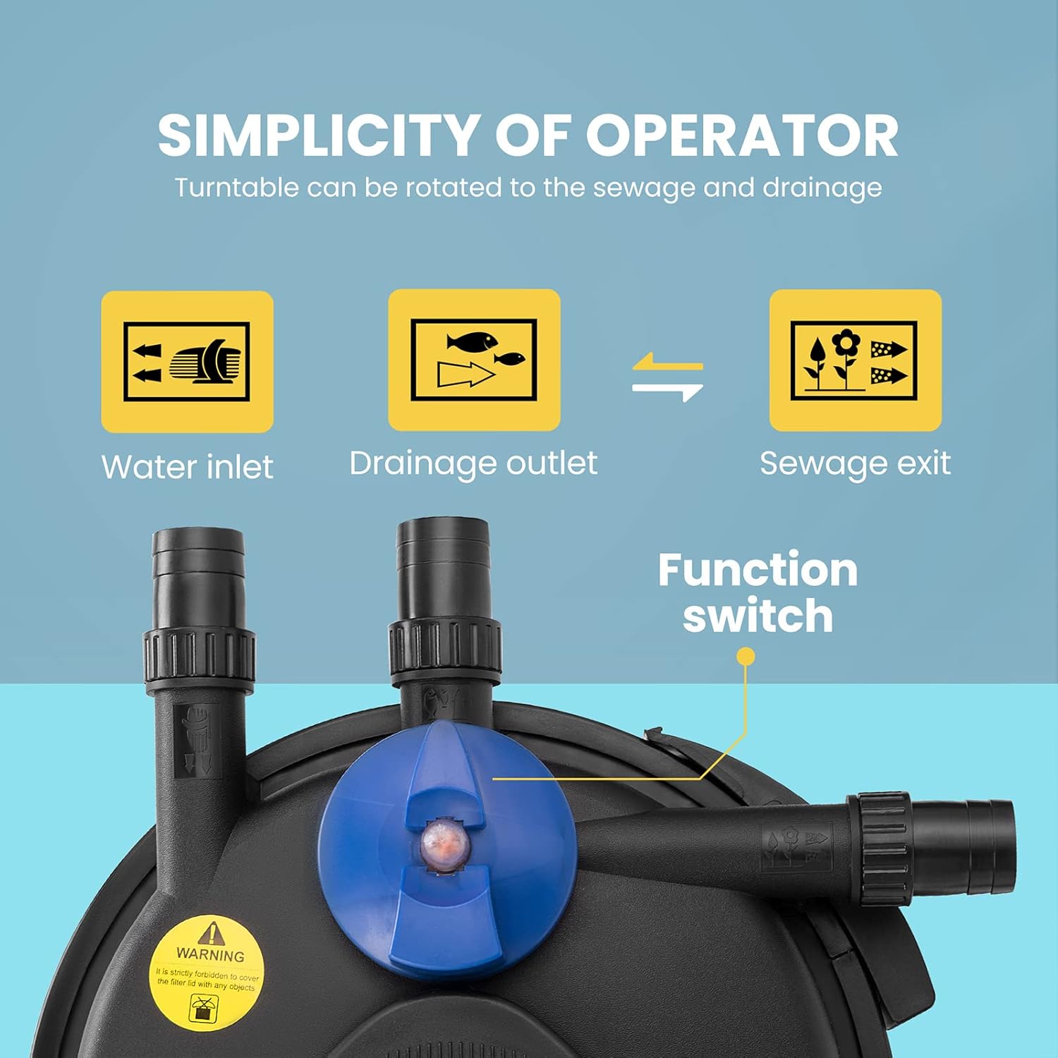 VIVOHOME Pressurized Biological Pond Filter with Kuwait Ubuy
