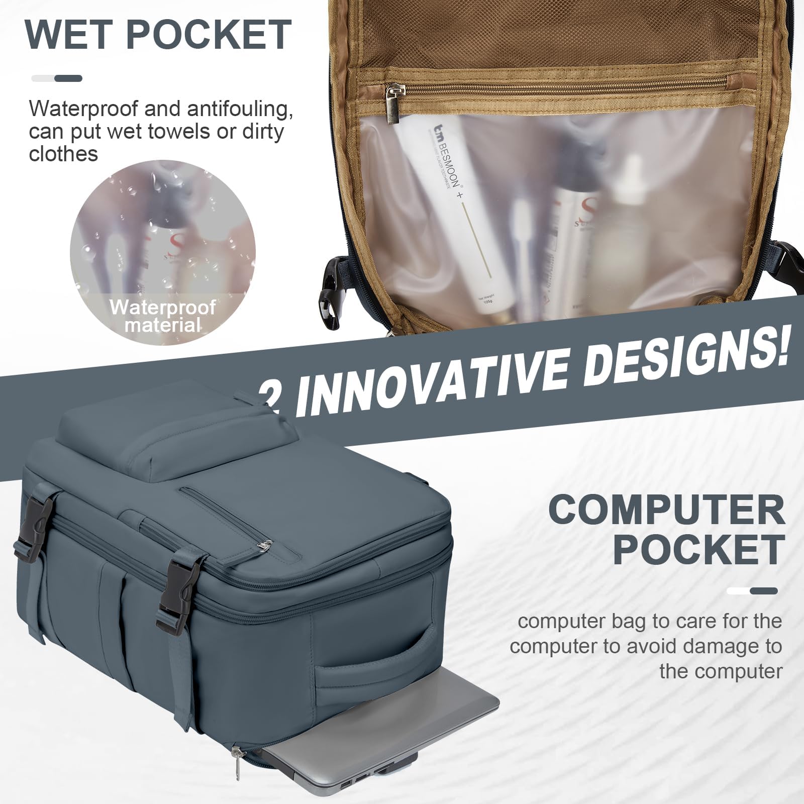 Zaino da Viaggio per Ryanair 40x20x25 Bagaglio a Mano Zaino Borse da Cabina per Ryanair Il Sedile Zaino Aereo Bagaglio a Mano Donna Borsa Cabina Viaggio Zaino Travel Viaggio Casual Daypack