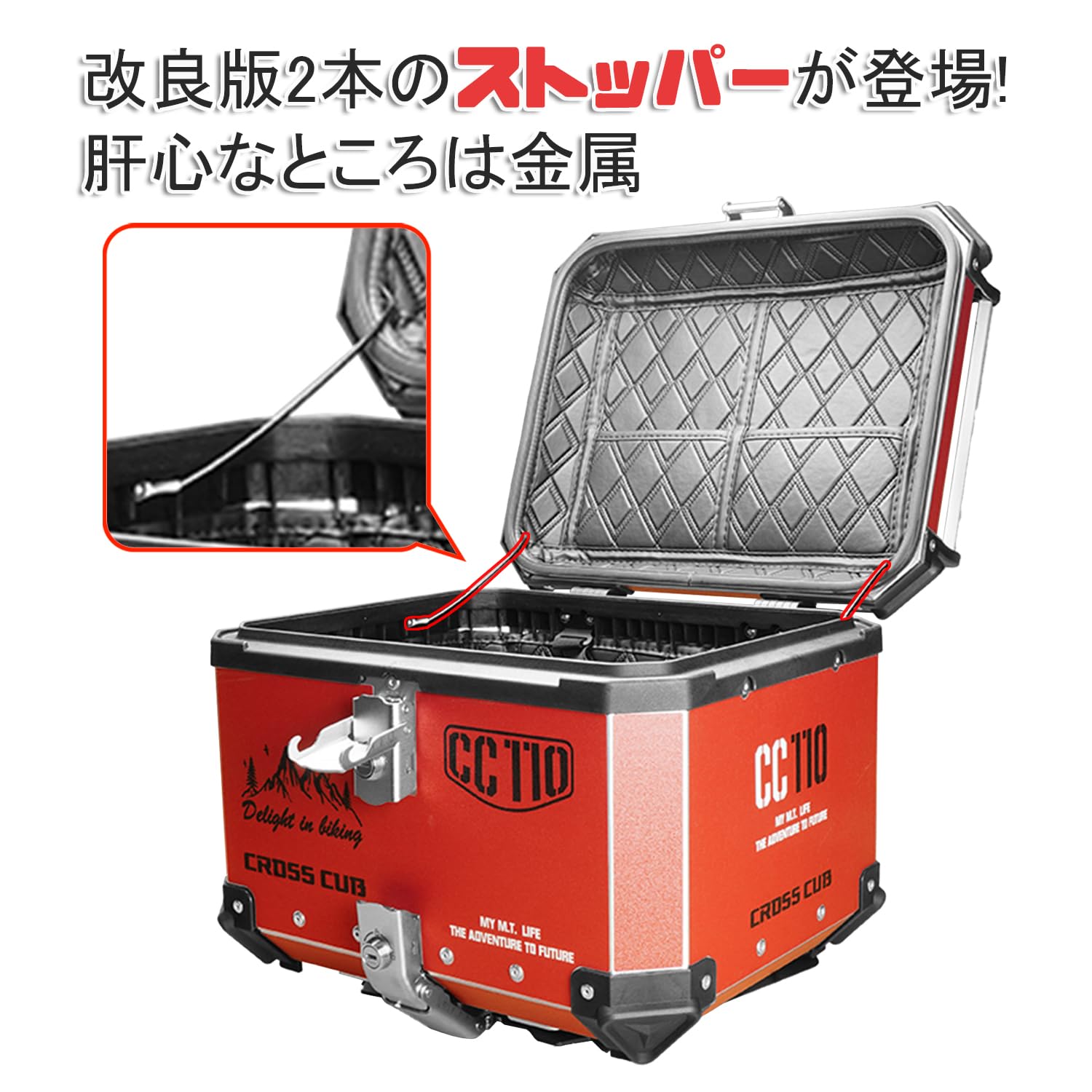 Amazon | JISYIWOWバイク用リアボックス 45L 大容量トップケース