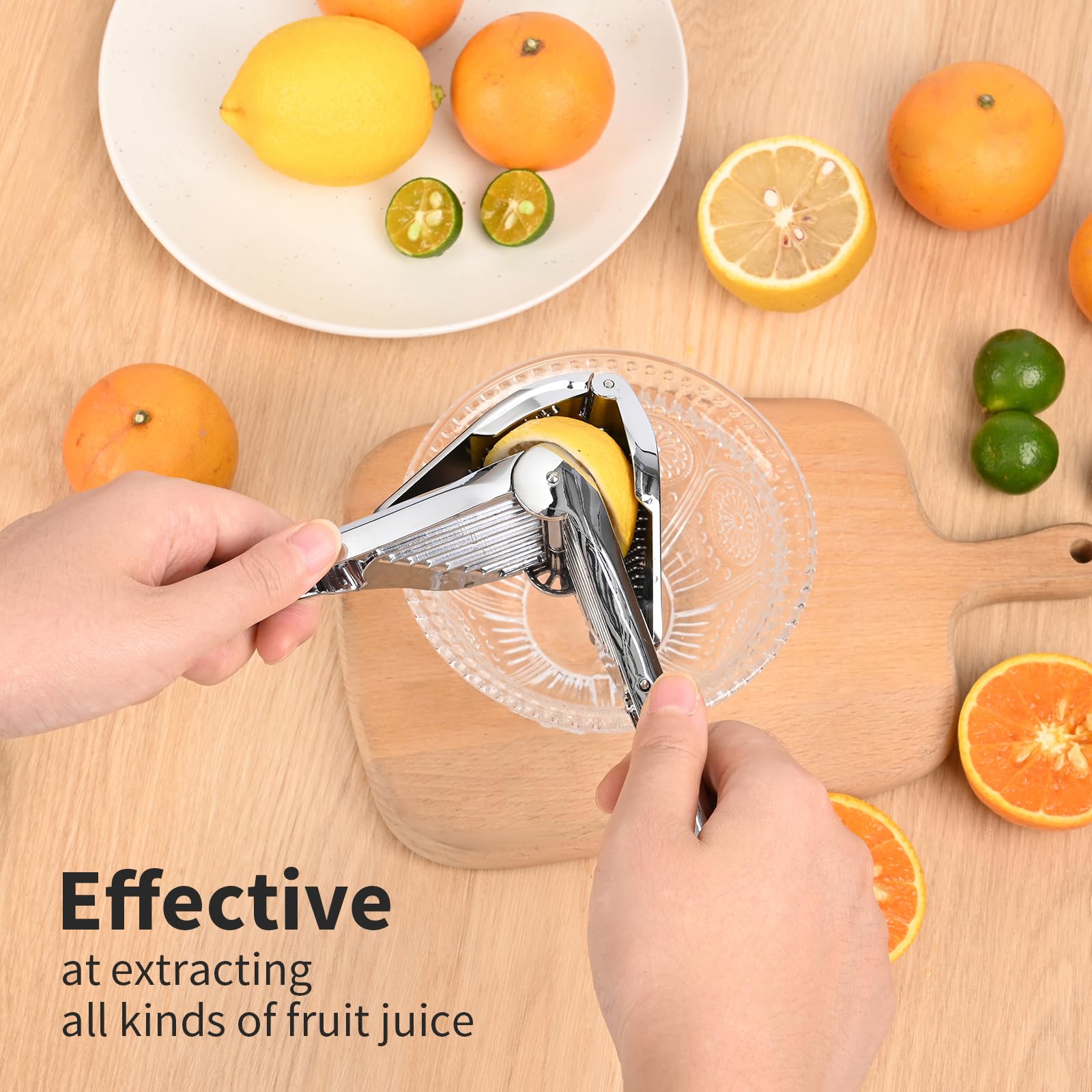 TravLand Spremiagrumi Manuale, Anti-Caustico Spremi Lime, Spremi Agrumi Manuale in Acciaio, Spremi Limone, Spremi Agrumi, Diametro 7 cm, Spremi Limone per Cucina, Bar, Ristorante, Sicuro e Durevole