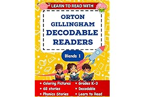 Learn to Read with Orton Gillingham: Kindergarten and First Grade Phonics Readers Workbook