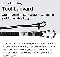 Vista 4 de AFP Kit de Protección contra Caídas para Techadores de 50 Pies, Línea de Vida Vertical Trenzada con Dispositivo de Agarre de Cuerda, 1 Arnés