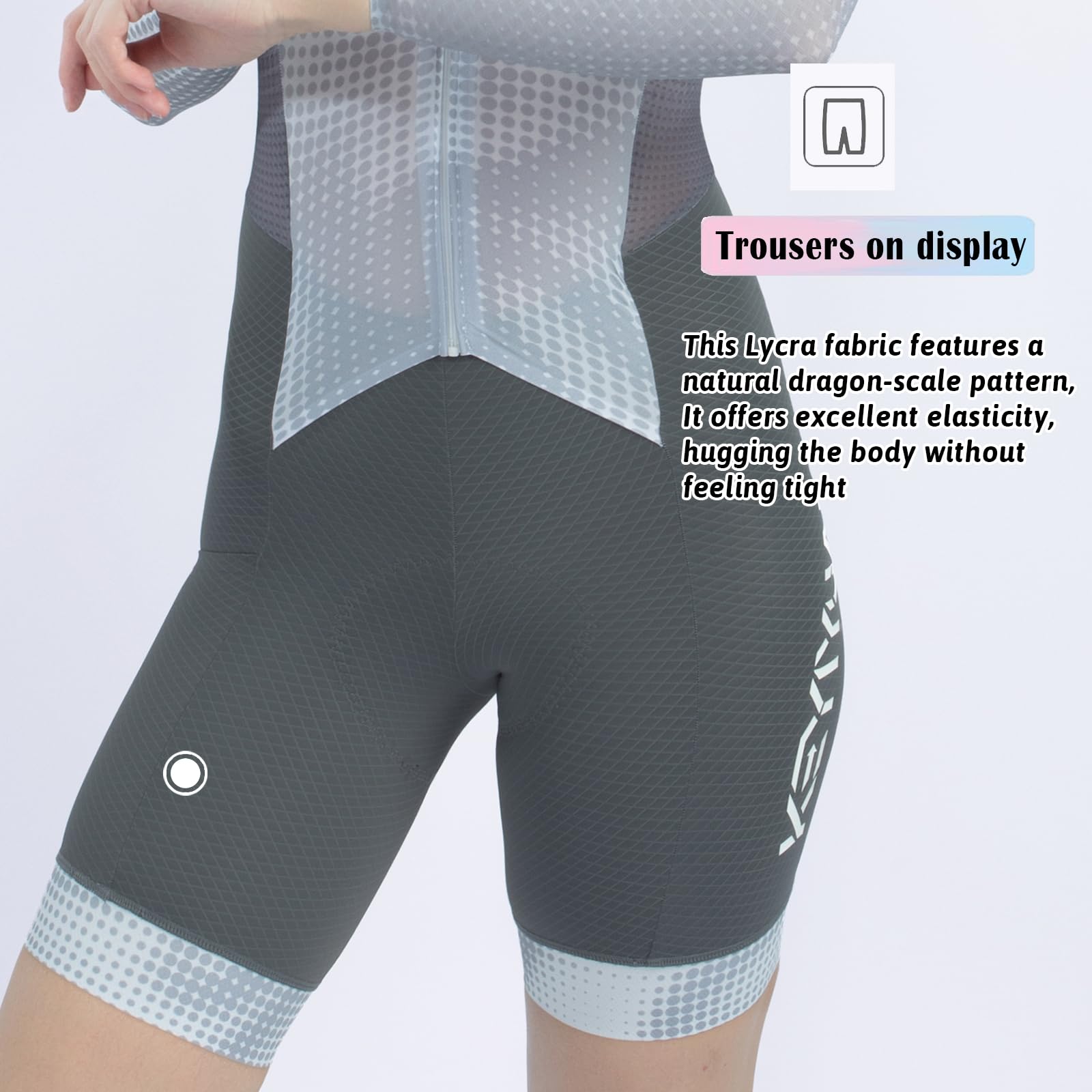 Mono de Ciclismo Mujer para Triatlón con Badana de Alta Densidad, Skinsuit Aero de Una Pieza, Transpirable y de Secado Rápido con Protección UV, Ideal para Ciclismo de Carretera, Triatlón
