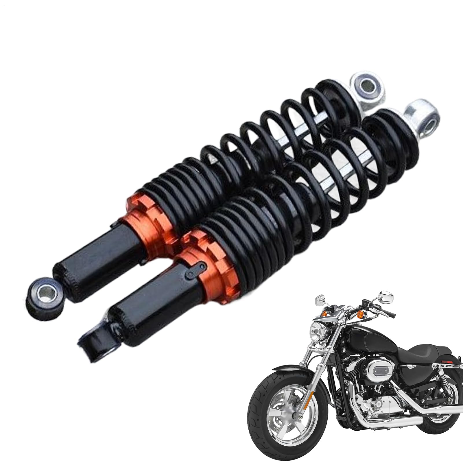 Set 2 Ammortizzatori Posteriori Moto 25cm 27cm 31cm - Idraulica Regolabile | Rinforzate Scooter Ciclomotore Bici Elettrica | Ricambi Universali Kit Smorzatore