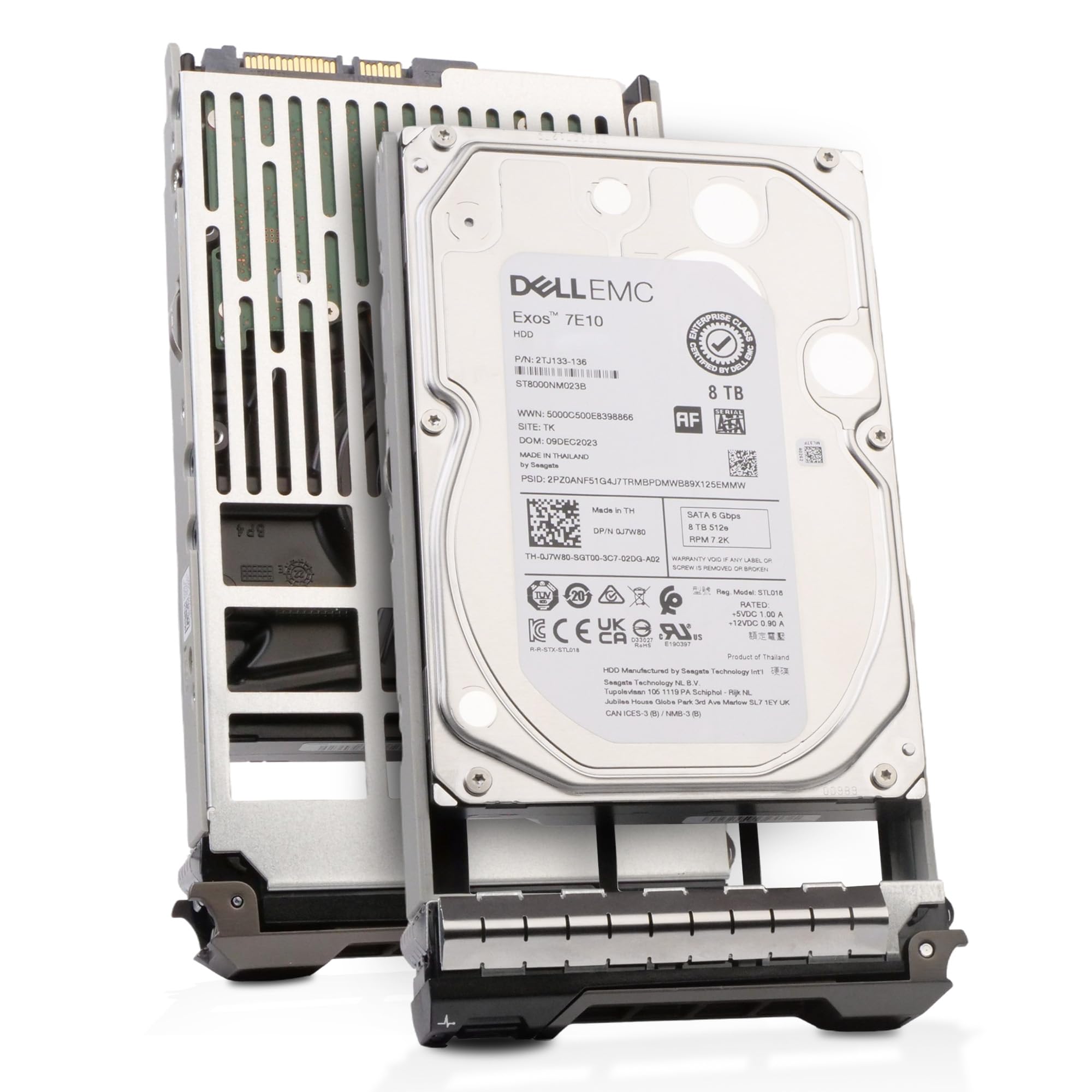 Amazon.com: Dell 8TB 7.2K RPM SATA 6Gb/s 512e 3.5in Enterprise