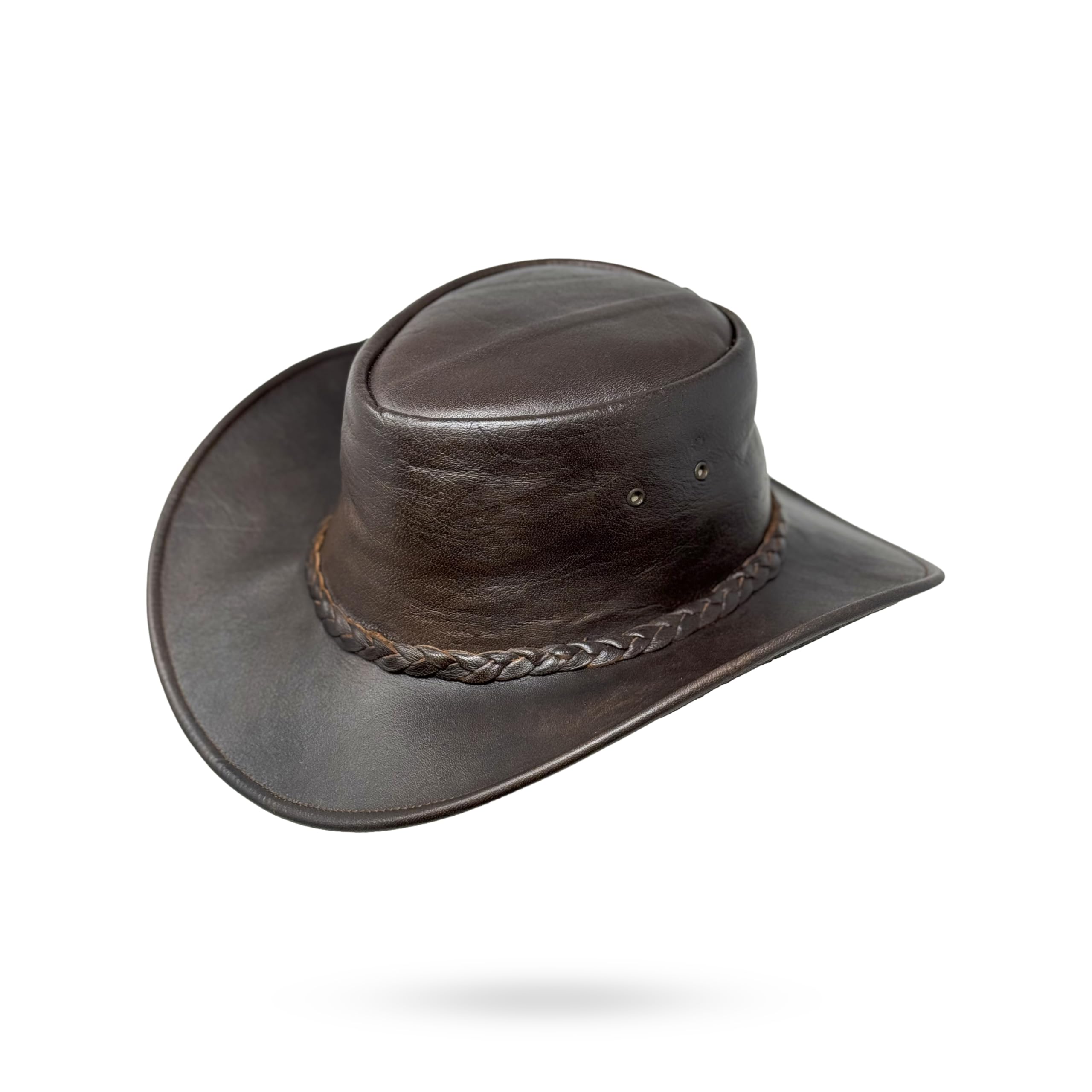 Lederhut Wickelhut knautschbar Western Cowboy – Outdoor Hut Reiten, Wandern & Abenteuer Weston