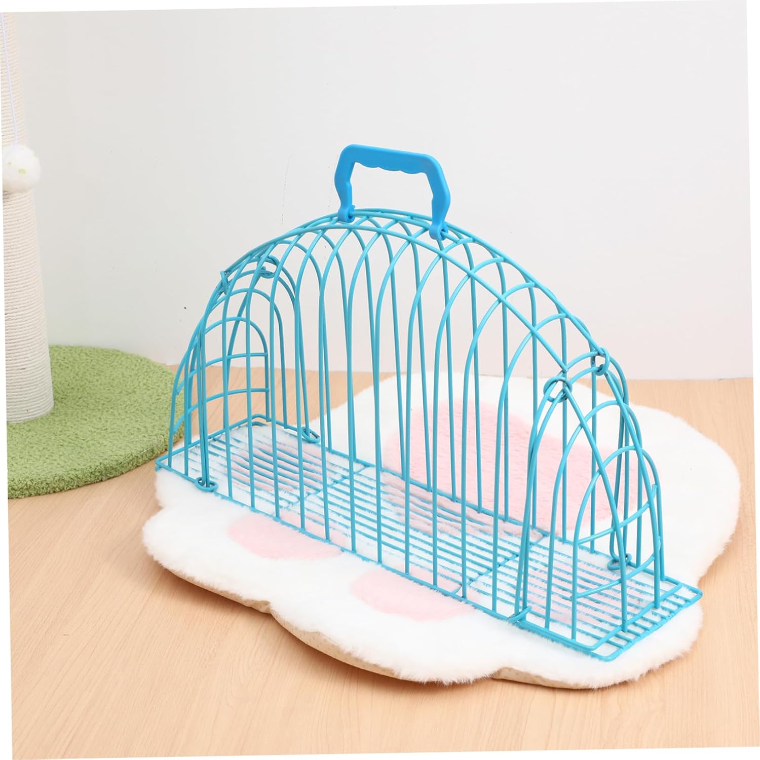 Portable Cat Bath Cage Scratch Resistant Pet Washing Enclosure Durable Design Comfortable for Cats for Bathing and Drying Lightweight and Breathable Suitable