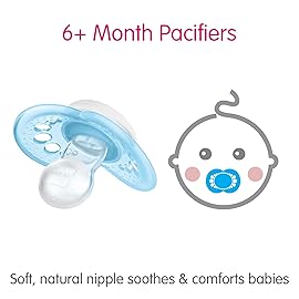 MAM Original Baby Pacifier, Nipple Shape Helps Promote Healthy Oral Development, Sterilizer Case, 2 Pack, 6-16 Months, Pearl/Girl