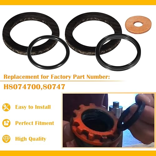 Miniatura 4 de Kit de reparación de reemplazo de sello para piso Jack Hein Werner WS Modelo 1-12 toneladas (16PCS)