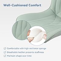 Vista 72 de YOUNIKE Silla de oficina, silla de escritorio sin brazos con ruedas, sillas giratorias ajustables para computadora de oficina en casa, silla