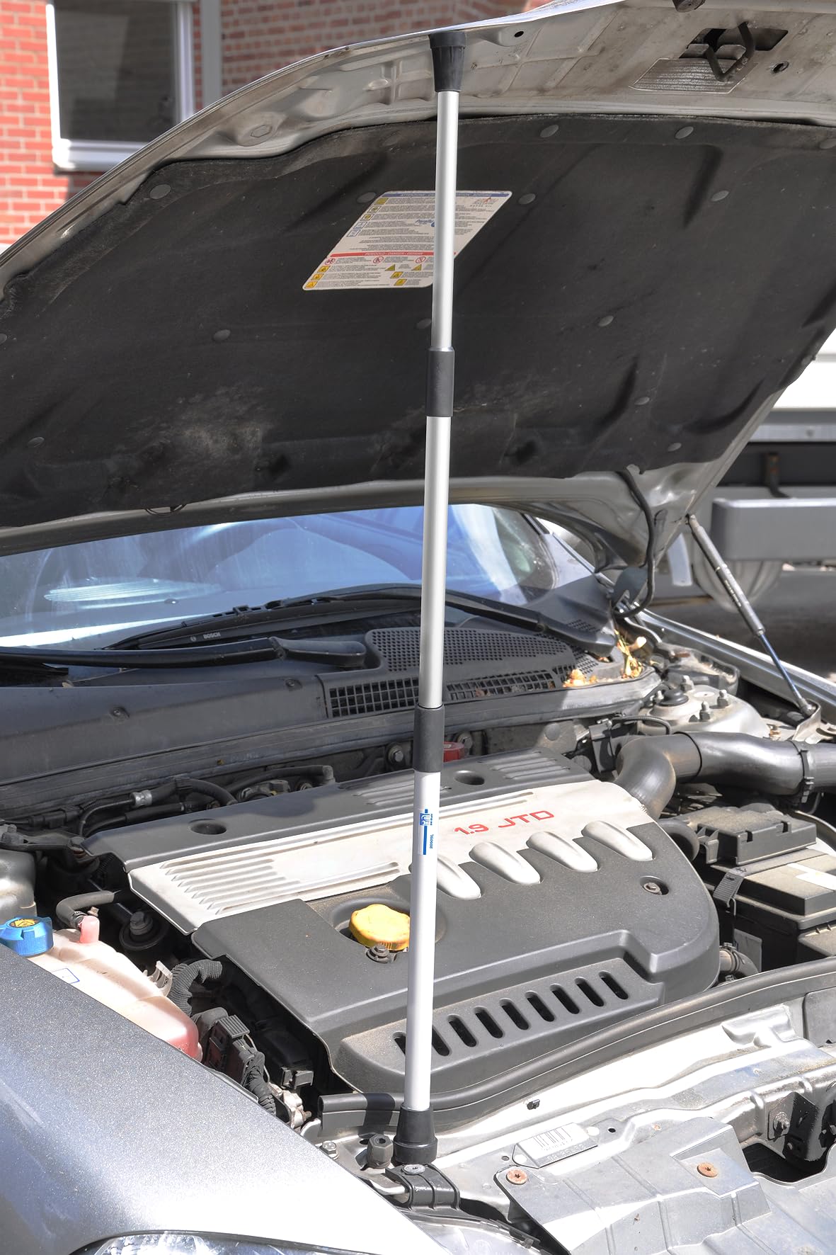 SW-Stahl 20505L Teleskop-Aufsteller, 54-120 cm I stufenlos verstellbar I Stützstange Teleskop I Teleskopstange I Halterung für Motorhaube I Aufstellstange Teleskop I stufenlos verstellbar