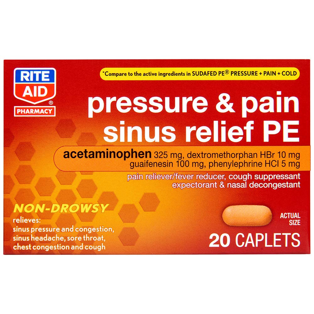 Rite Aid Cold and Cough Sinus Relief PE Caplets