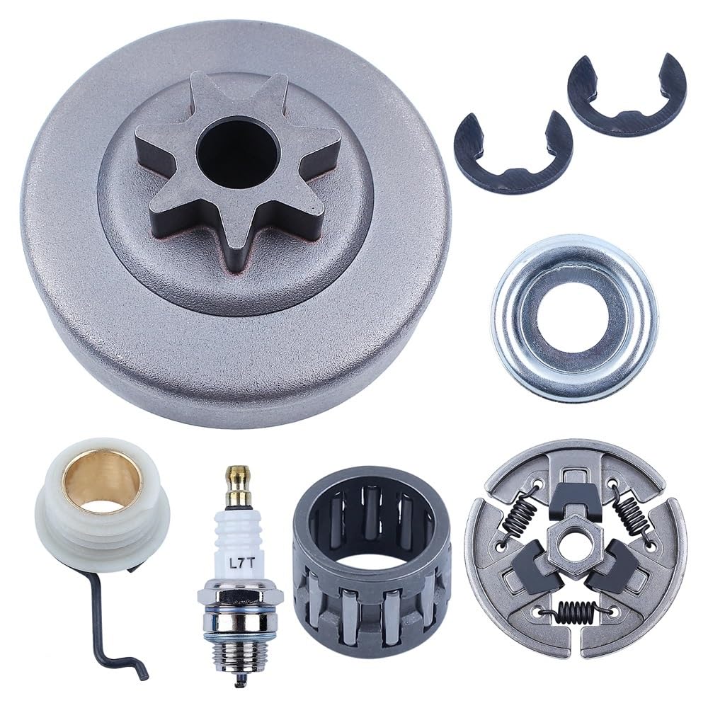 Cojinete de Agujas de Embrague de piñón de 7 Dientes for Motosierra 38, Compatible con MS390, MS290, MS310, 029, 039, Engranaje helicoidal 1125 640 2000