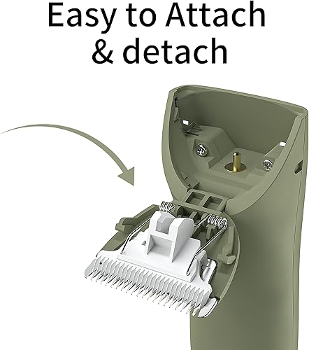 Miniatura 6 de MANSPOT Recortadora de pelo de ingle para hombres y mujeres, recortadora eléctrica de bolas, cabezas de hoja de cerámica, impermeable, para la ingle