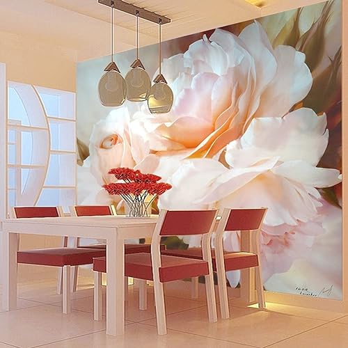 Murales románticos de rosas para despegar y pegar, plantas y flores, gran decoración del hogar, papel tapiz extraíble, para restaurante, dormitorio, disponible en Yaxa Peru