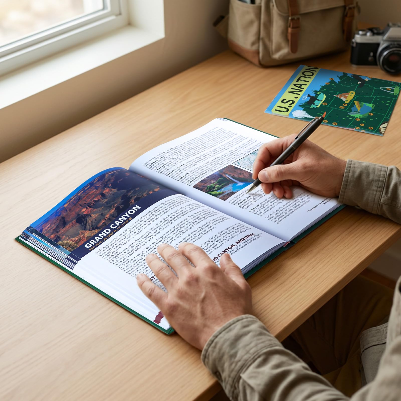 National Parks Bucket List Guía de aventuras y diario – mapa del parque nacional, planificador de viajes, libro de sellos de pasaporte y álbum de recortes para los amantes de los parques de Estados