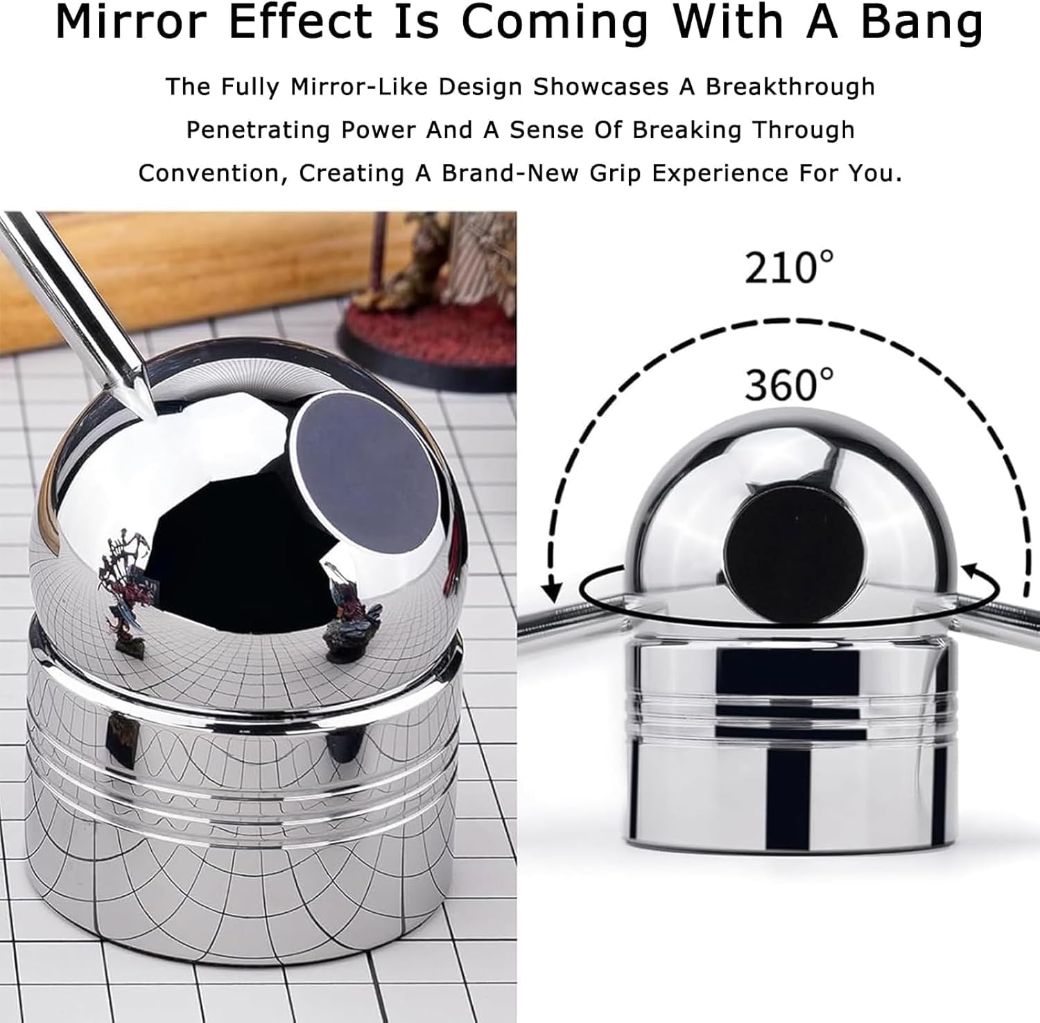 Stabilizzatore manuale per modellismo, stabilizzatore portatile per strumenti di modellismo, design in acciaio inossidabile, rotazione orizzontale a 360°, rotazione verticale a 210°, riduzione efficac