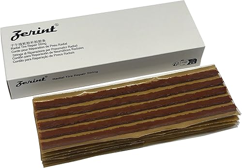 TS-260C30 - Tiras de goma para reparación de neumáticos, 30 unidades, 14 x 8 pulgadas, color marrón, tapones de reparación de neumáticos, sellador