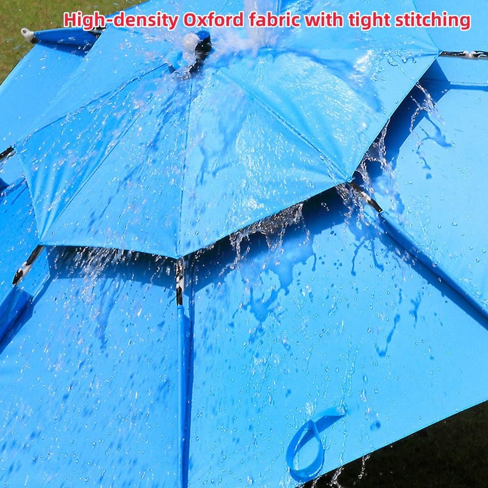Sombrilla De Playa para Pesca/Camping Sombrilla De Pesca Portátil, Protección UV/Antiviento 220/260cm Sombrilla Jardin Exterior con Ancla De Arena(Red,260cm/8.5ft)
