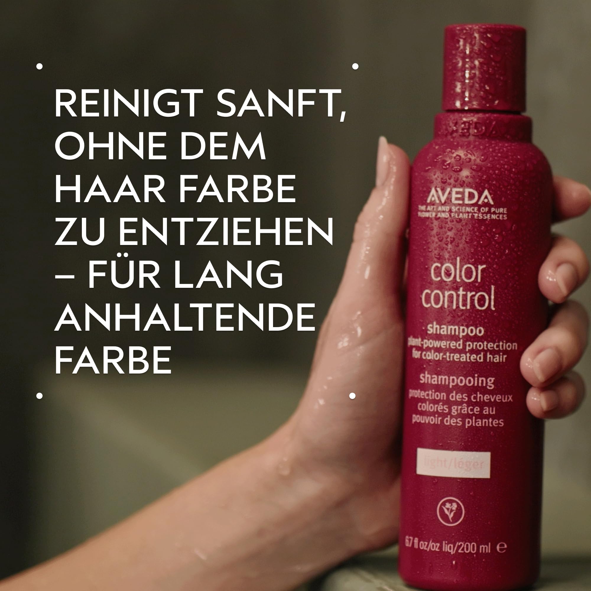 Aveda Color Control Light Shampoo, Farbschutz-Shampoo, schützt vor Verblassen, für feines bis mittleres coloriertes Haar, ohne Silikone, zu 98% natürlichen Ursprungs*