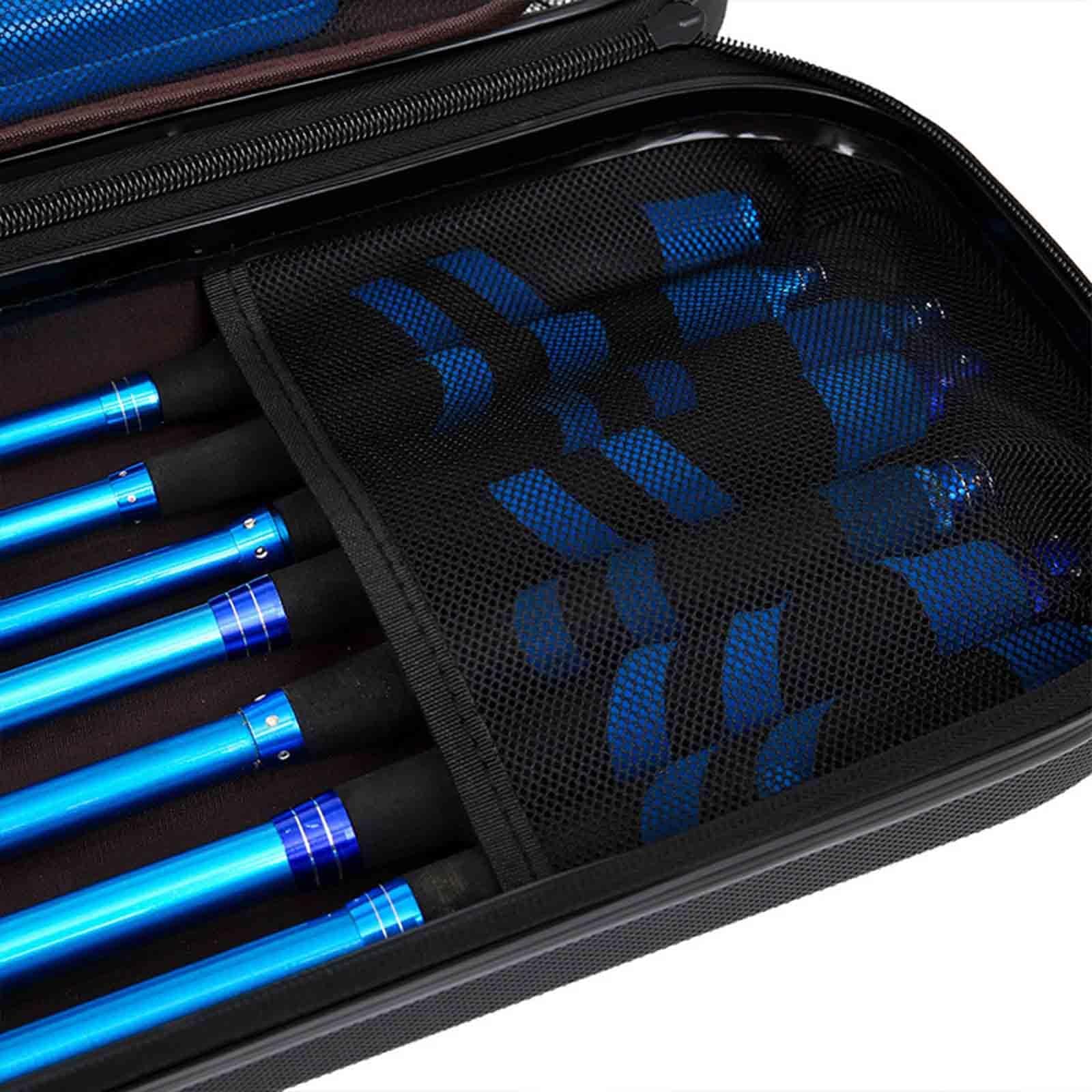 Borsa Porta Canna da Pesca, Borsa Rigida Portatile per Riporre Mulinello, Impermeabile con Maniglia, Multiuso