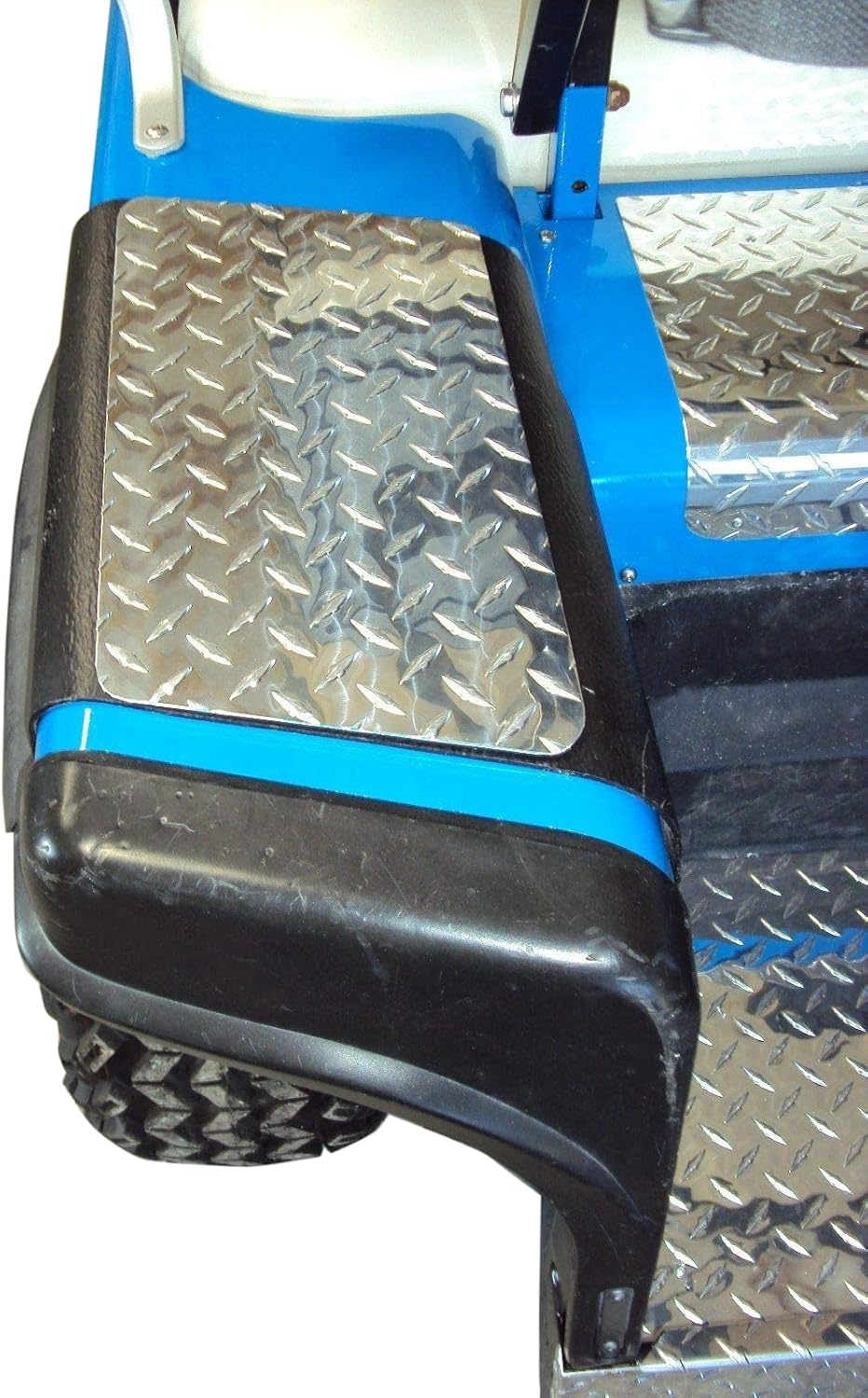Compatible with Ezgo Marathon Golf Cart Diamond Plate NO Step Covers Custom Look
