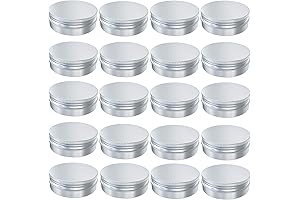 GOIIGO 20-Pack 2 Ounce Tin Containers with Lids
