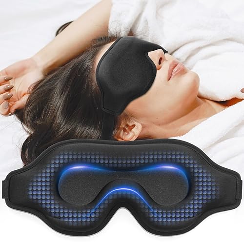 Weighted Eye Mask for Sleeping, 3D Contoured Sleep Mask Blackout