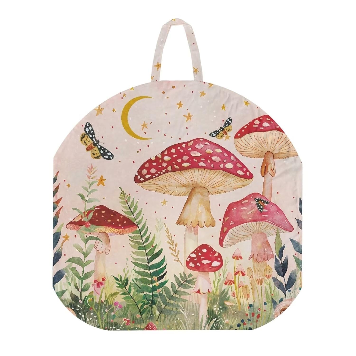 2 Pack Mushroom Newborn Lounger Cover Cute Removable Washable Soft Slipcover for Infant Lounger Pillow for Home Travel for Baby Boys Girls Playing Sleeping