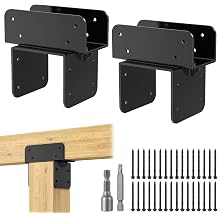 4x6 Stainless Steel Pergola Brackets, Heavy Duty Post Cap Tie Bracket 2Pcs