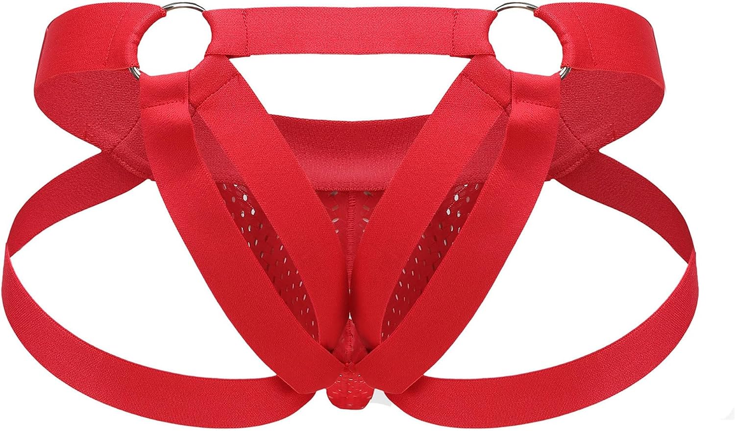 JEsilunmaMY Jockstrap Underwear for Men Mesh Breathable Athletic Supporter Jock Straps Hollow Hot Bulge Pouch Underpants