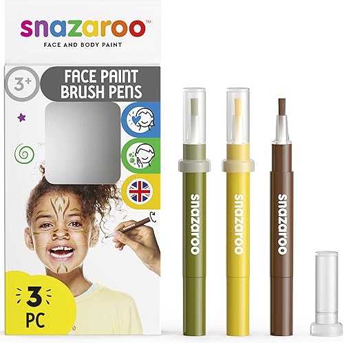 Snazaroo Set de stylos pinceaux de maquillage Jungle