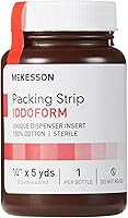 Vista 7 de Yodoformo 5 % Performance Plus franja de embalaje 1/4 pulgadas x 5 yardas, libre de latex esterilizado, Model 61-59145, por McKesson