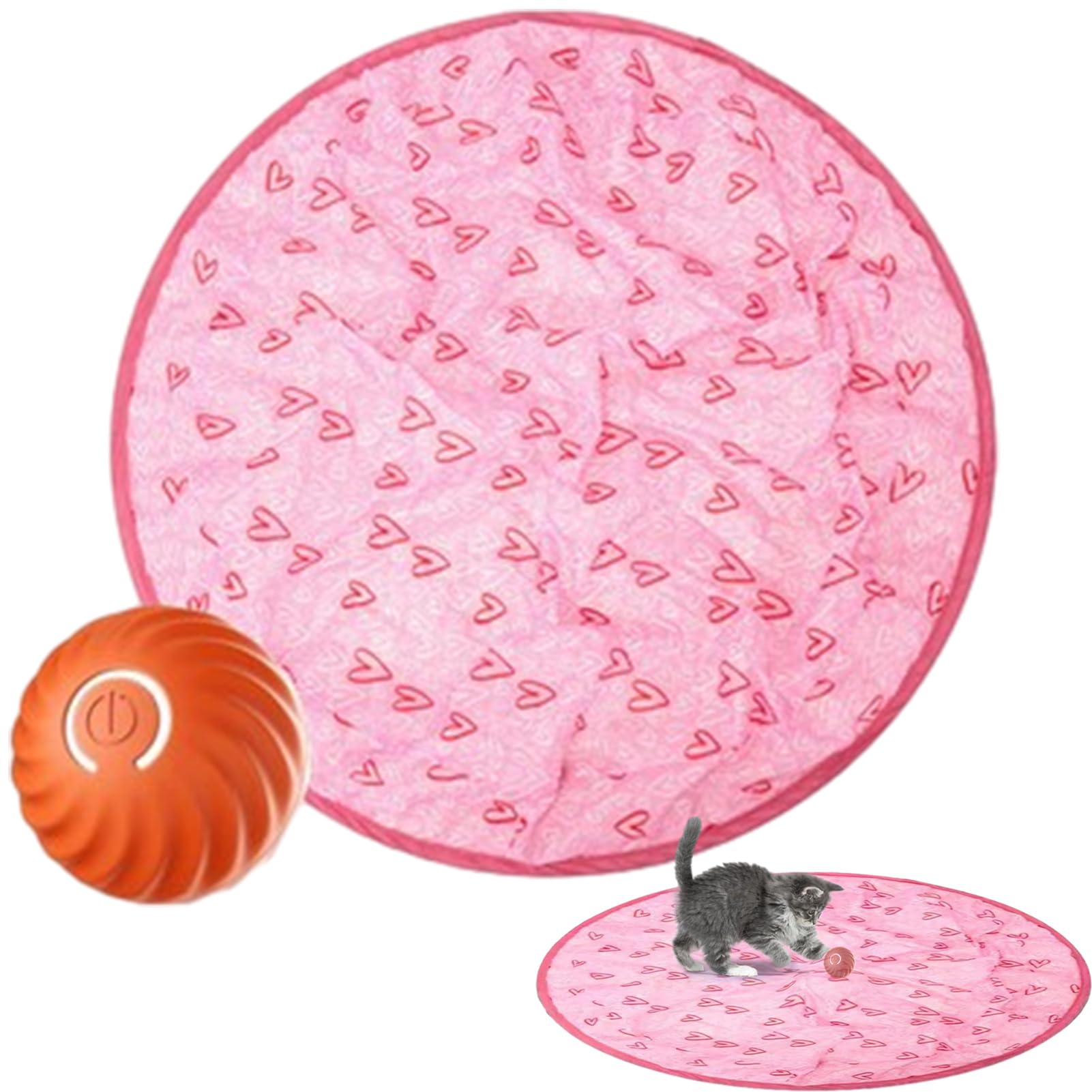 Zestvria Juguetes interactivos para Gatos,Juguetes automáticos para Gatos interactivos - Juguetes de Ejercicio automáticos para Mascotas | Juguete Innovador para Gatos, Juguete para Mascotas pequeñas