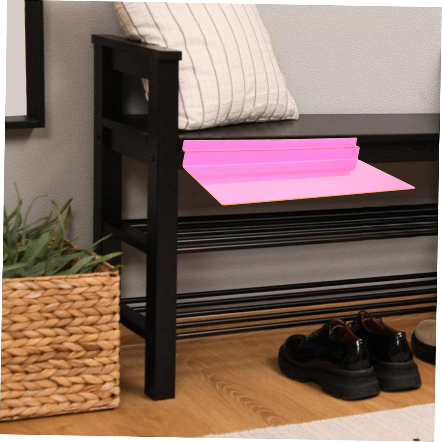 6pcs Transparent Shoe Display Racks for Sneakers Lightweight and Easy to Install Shoe Shelves for Closet Organization for Retail and Home Use