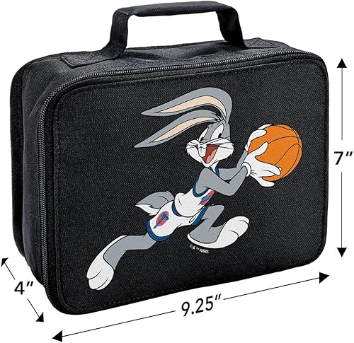 Miniatura 2 de LOGOVISION Space Jam Bugs Bunny - Lonchera con aislamiento de lados suaves, bolsa de almuerzo reutilizable para trabajo de oficina escolar, sin BPA